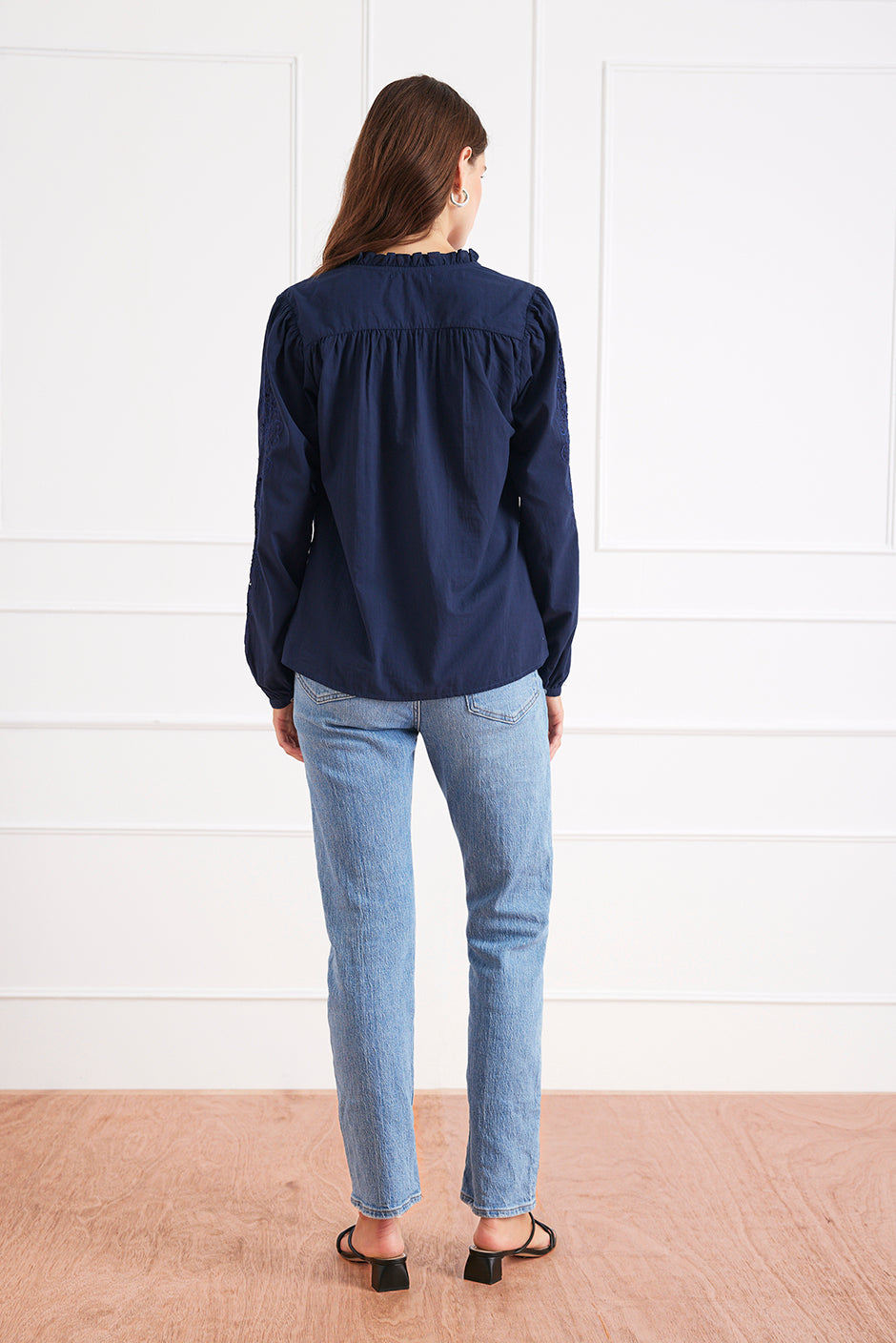 Camilla Blouse in Navy