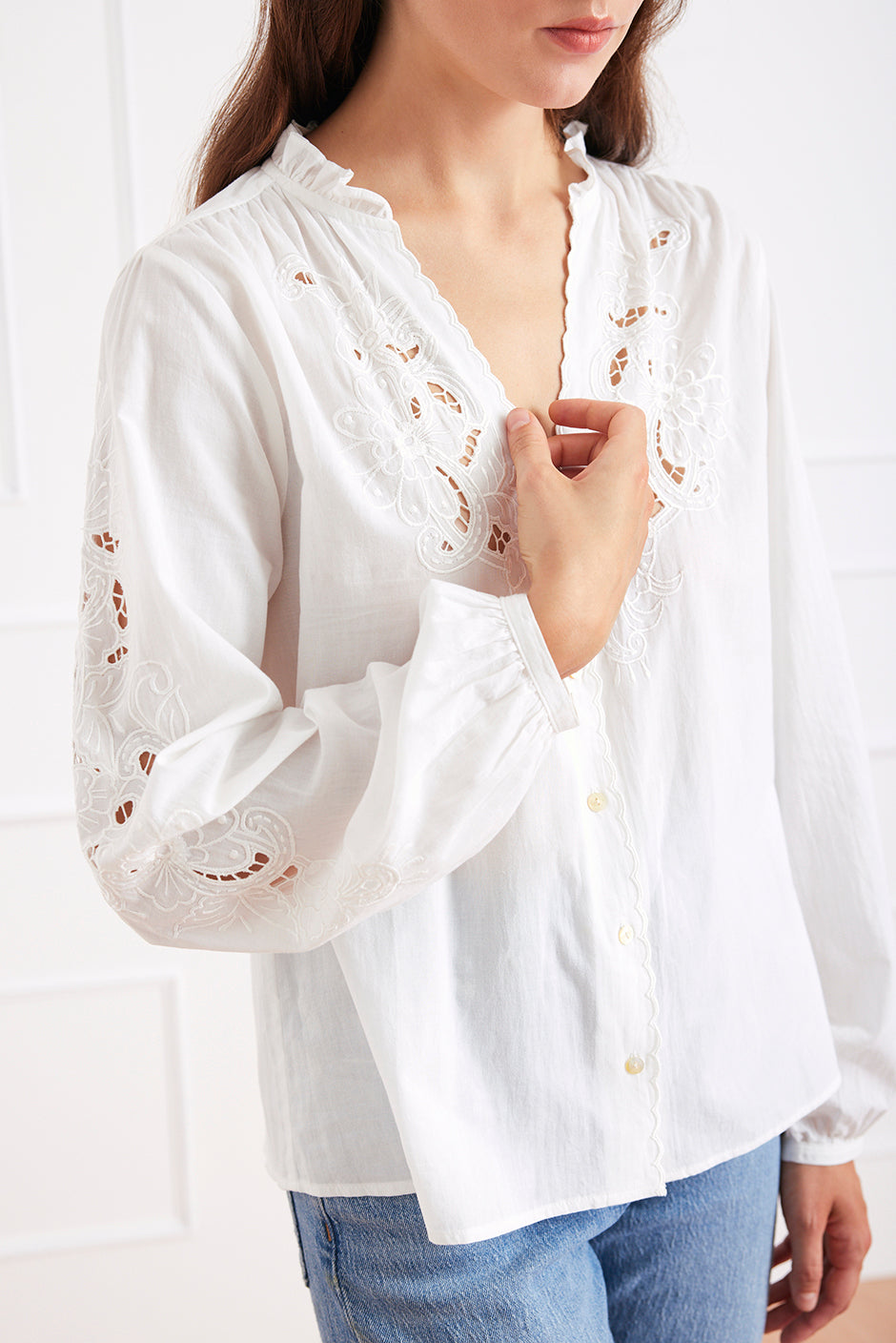 Camilla Blouse in Off White