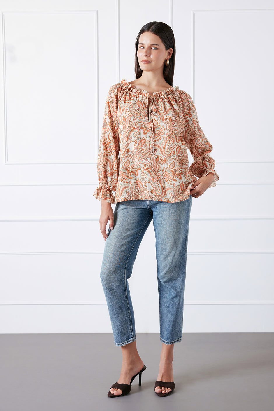 Esme Top in Canyon Paisley
