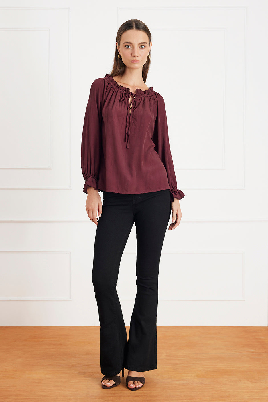 Esme Top in Eggplant