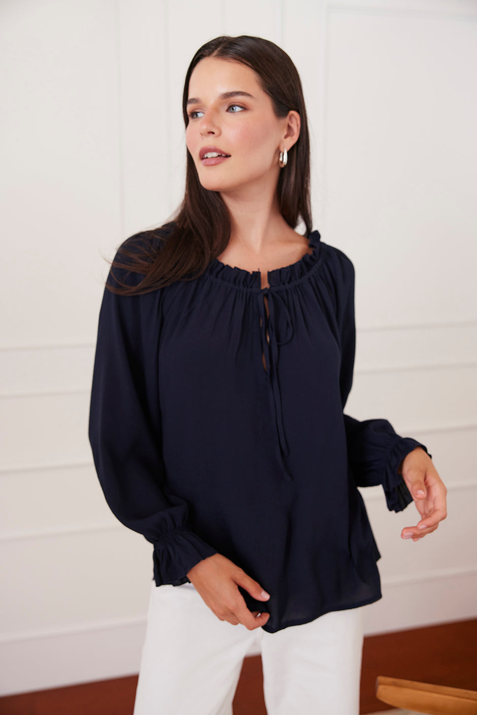 Esme Top in Navy