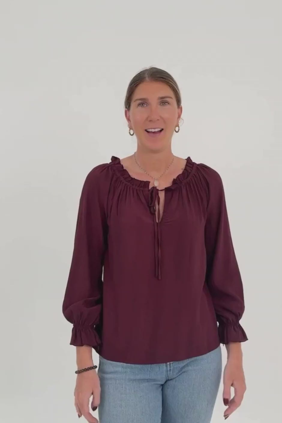 Esme Top in Eggplant