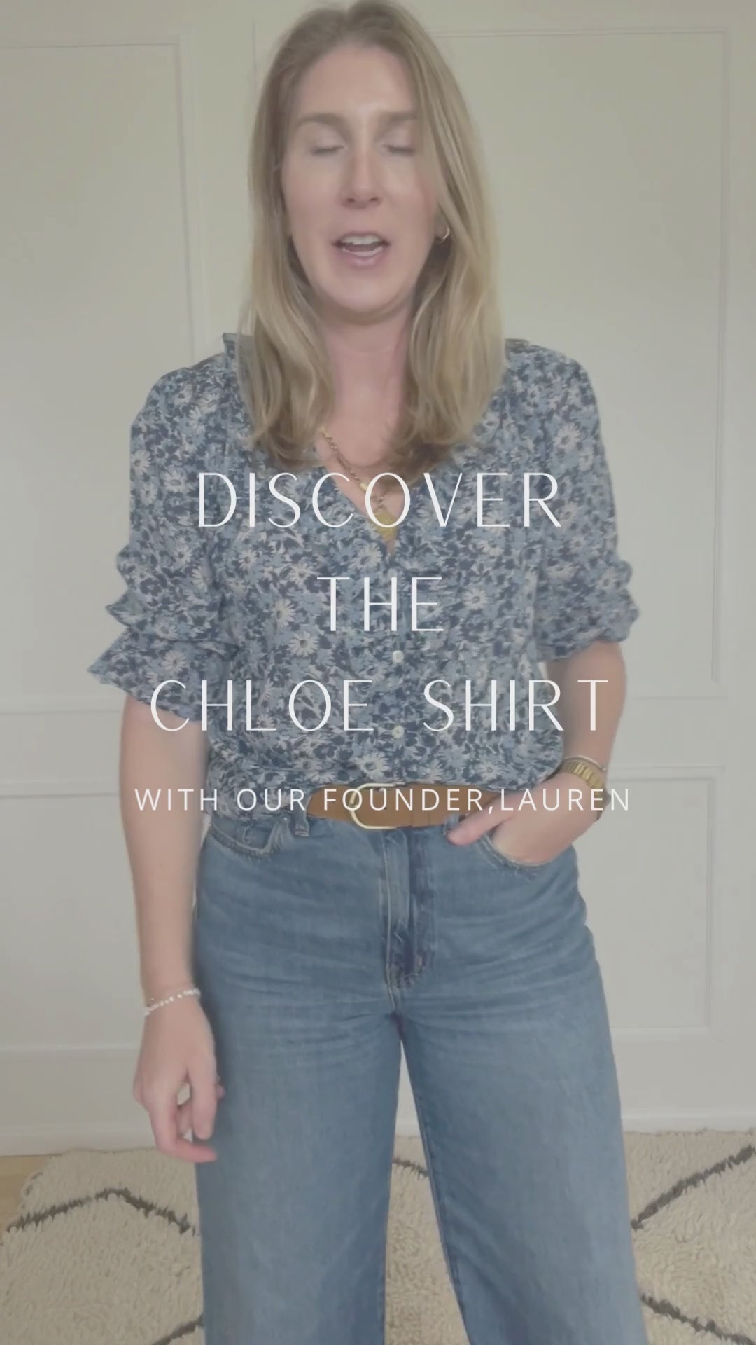 Chloe Shirt in Daisy Blues