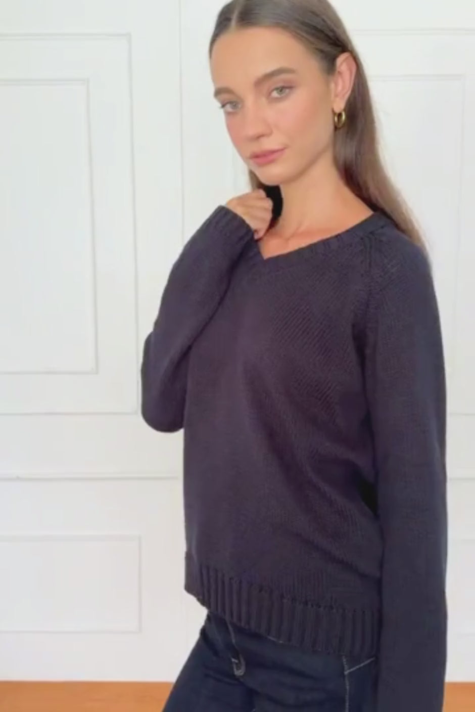 Selene Sweater in Midnight Navy