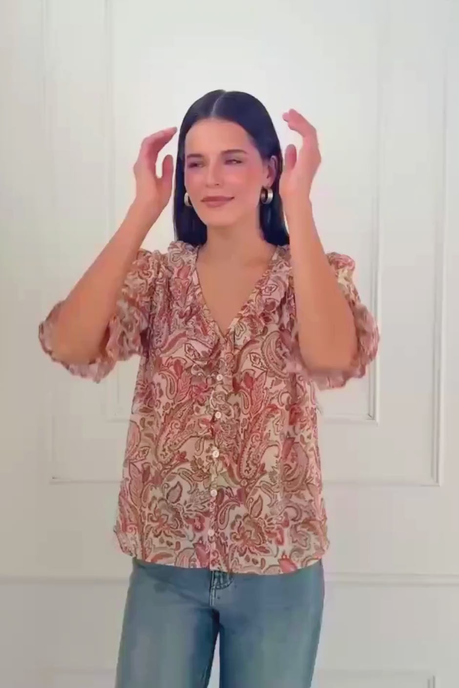 Chloe Shirt in Canyon Paisley