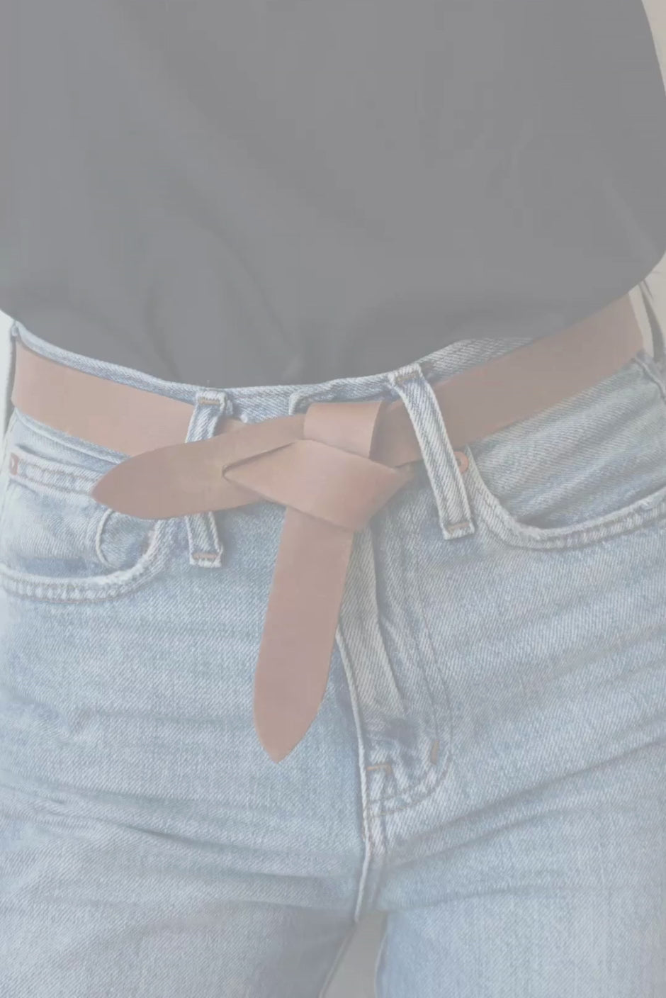 Fiona Wrap Belt in Black