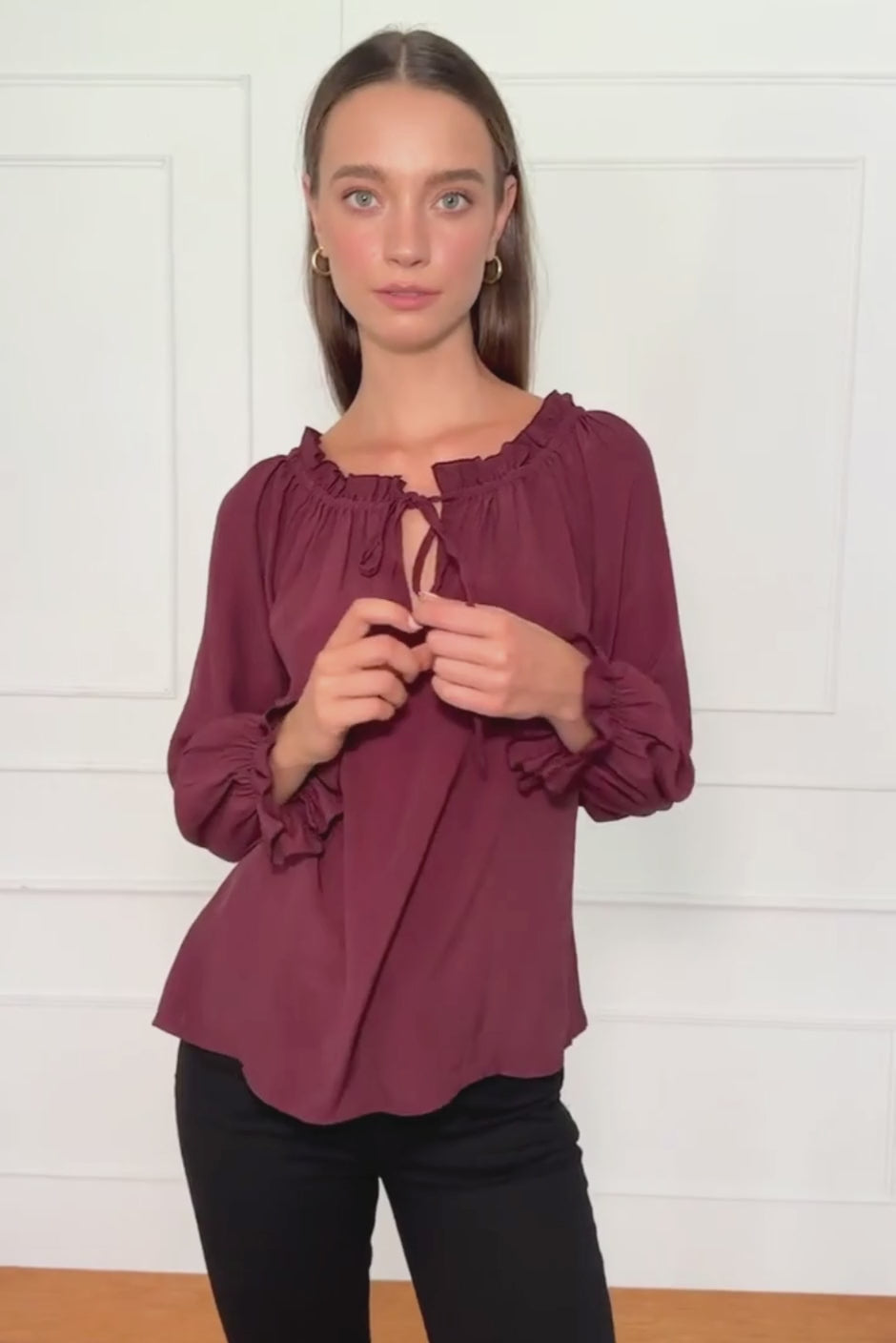 Esme Top in Eggplant