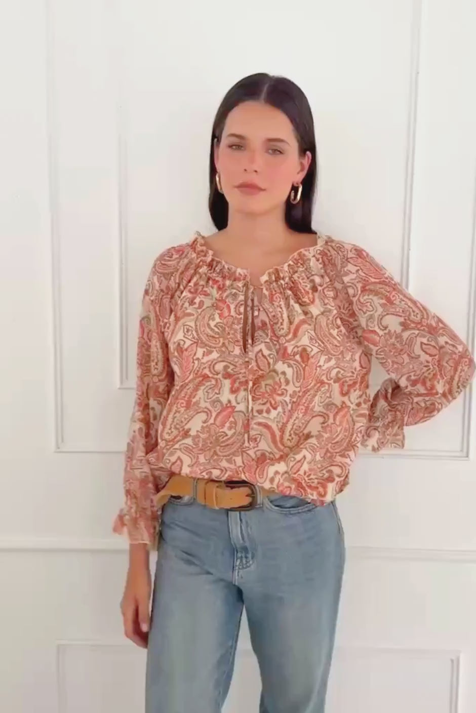 Esme Top in Canyon Paisley