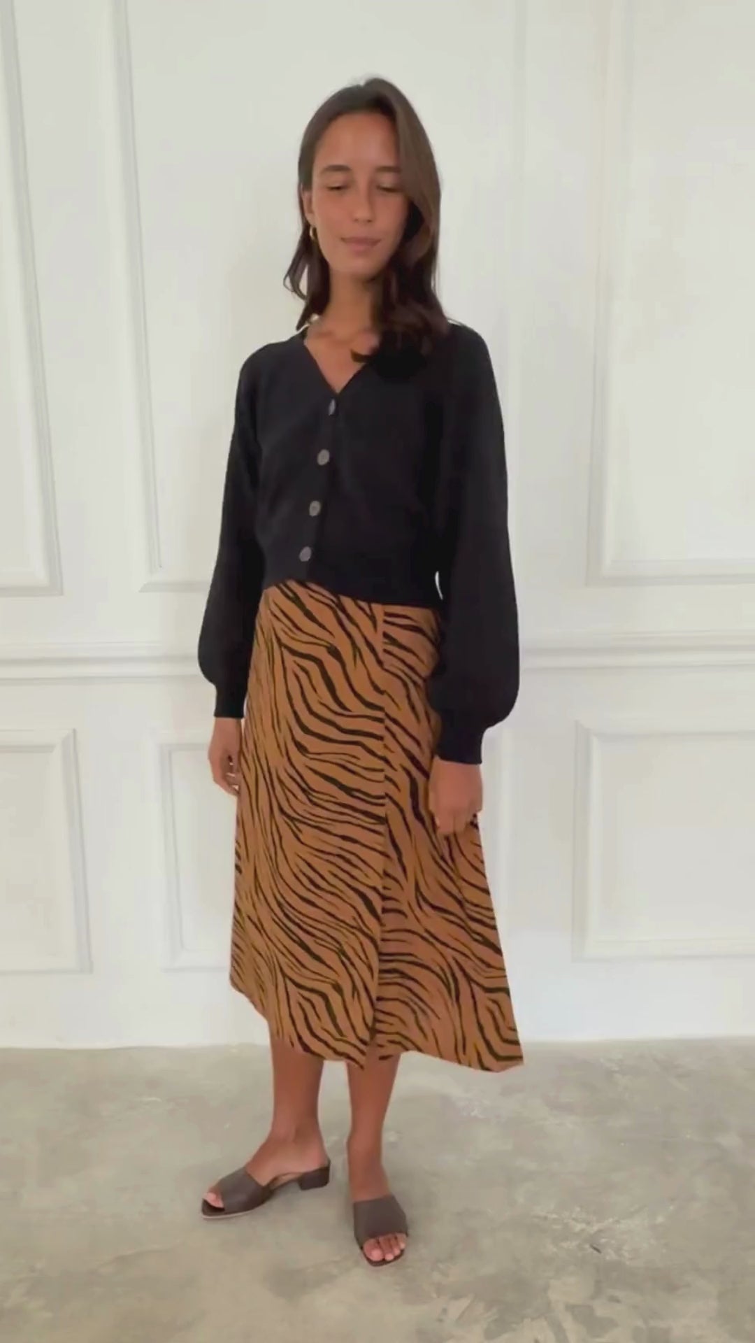 Avery Skirt in Zebra Spice