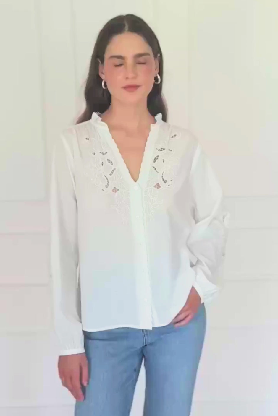 Camilla Blouse in Off White