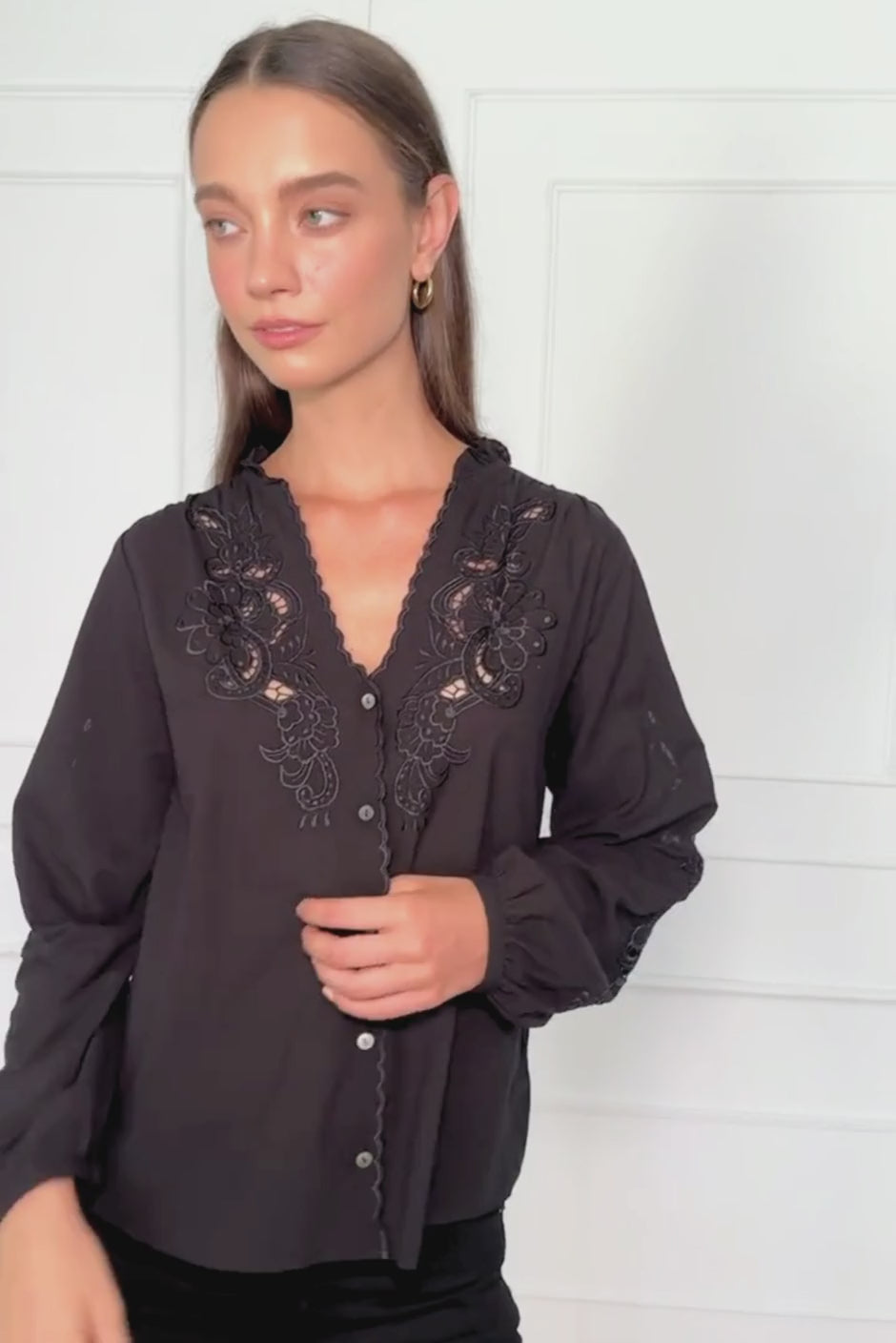 Camilla Blouse in Black