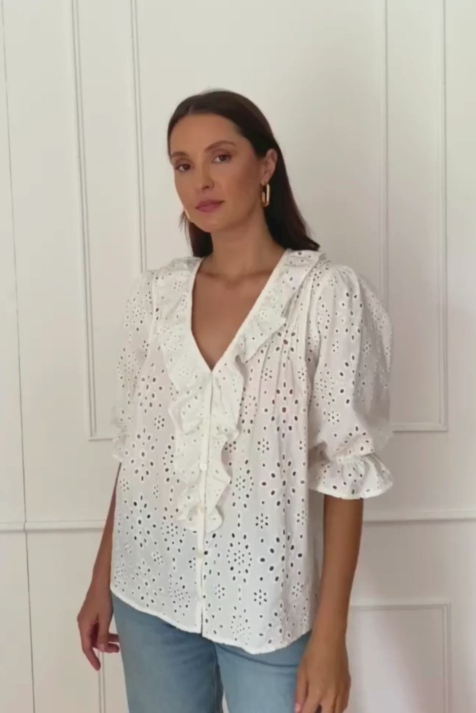 Chloe Shirt in Eyelet