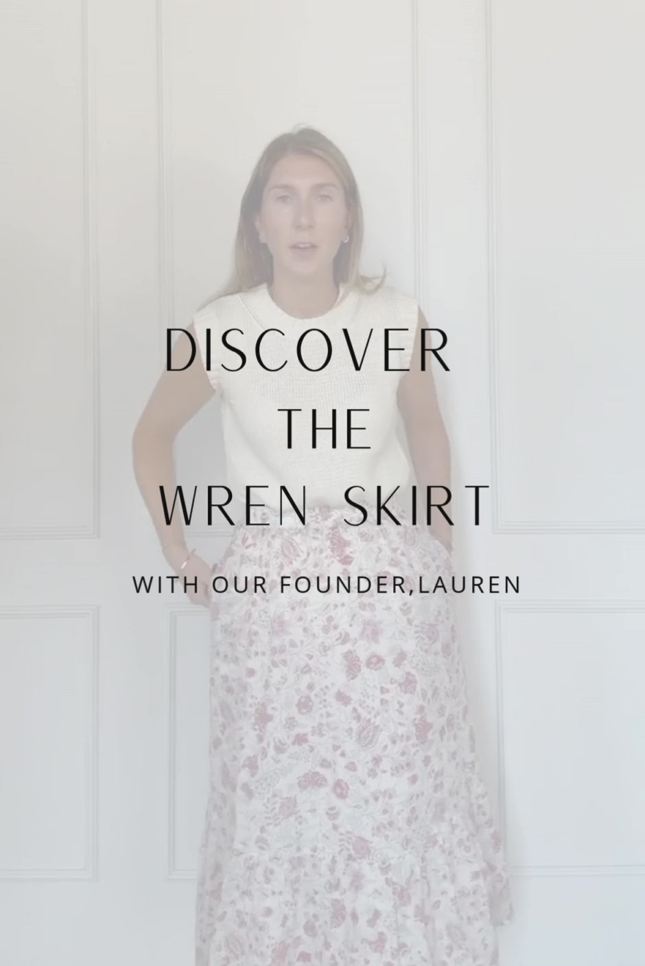 Wren Skirt in Sundrenched Garden