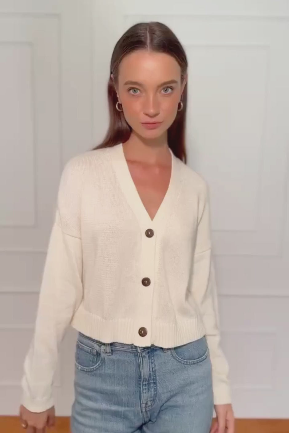 Diana Cardigan in Oat Milk