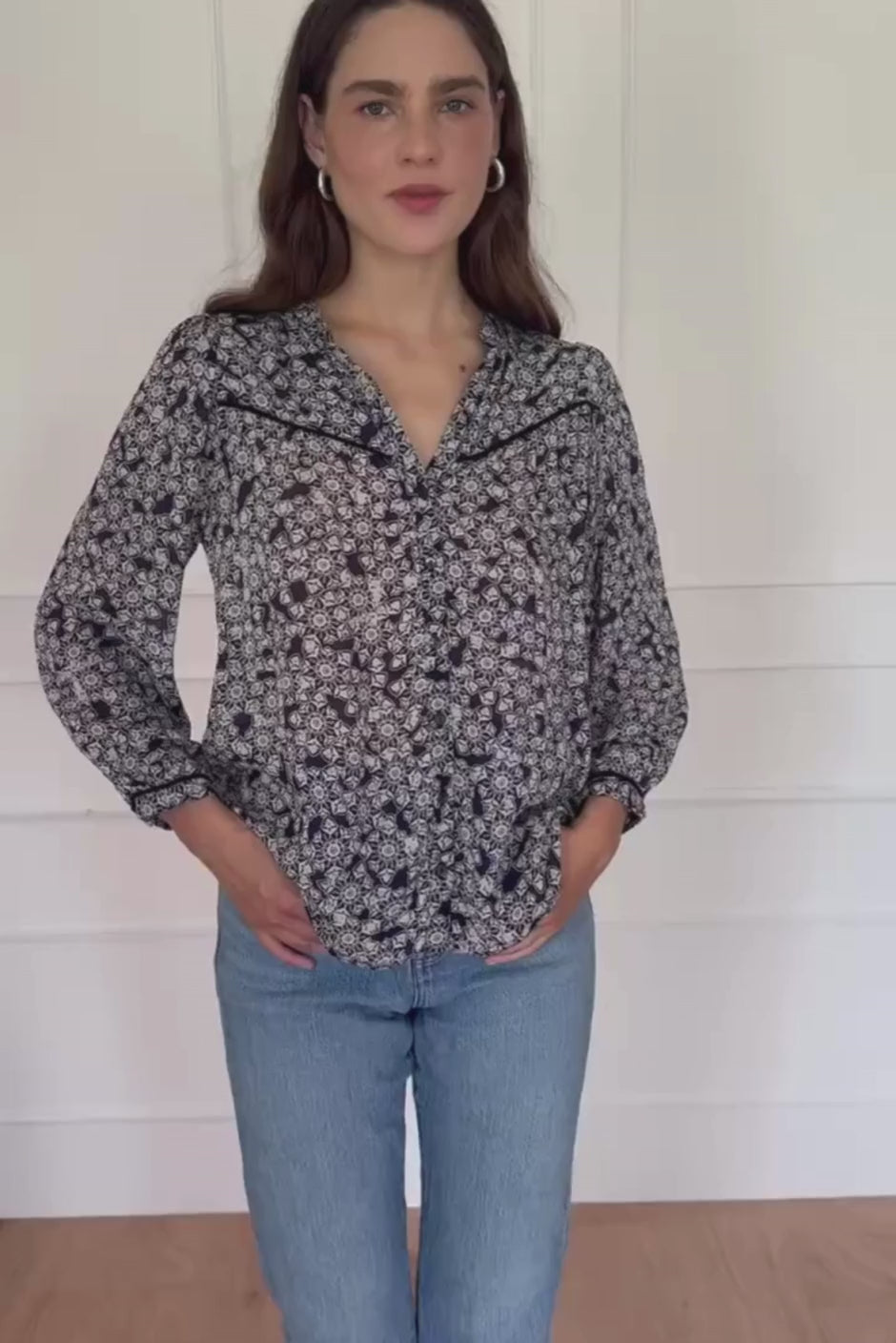 Anna Shirt in Water Lily