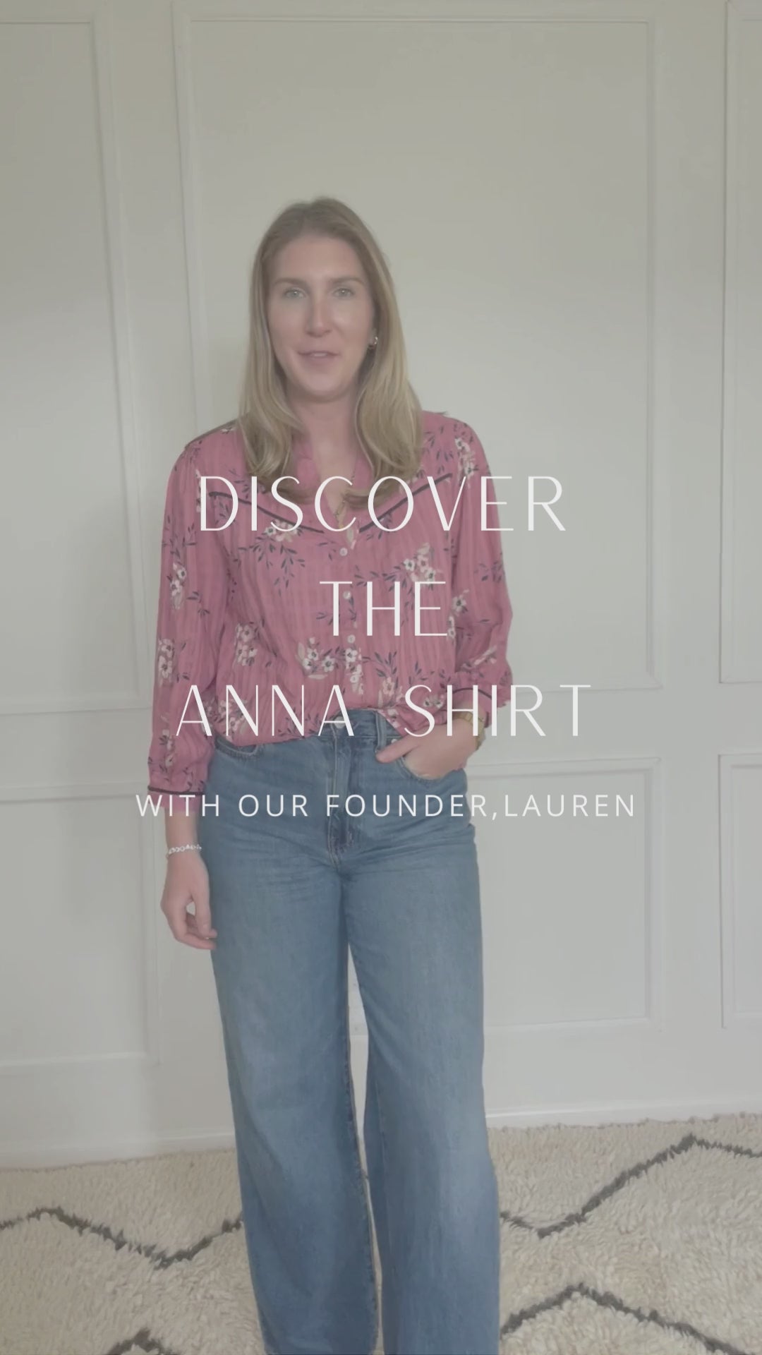 Anna Shirt in Cherry Blossom Print