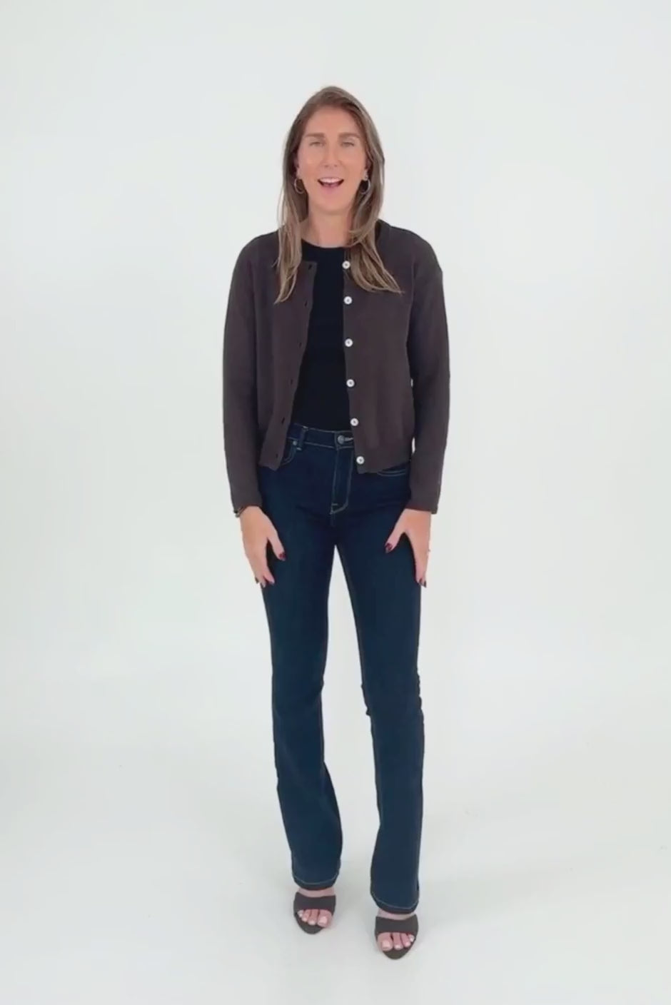 Ruthie Cardigan in Oat Milk