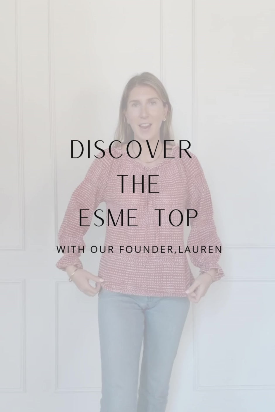 Esme Top in Saffron Dot