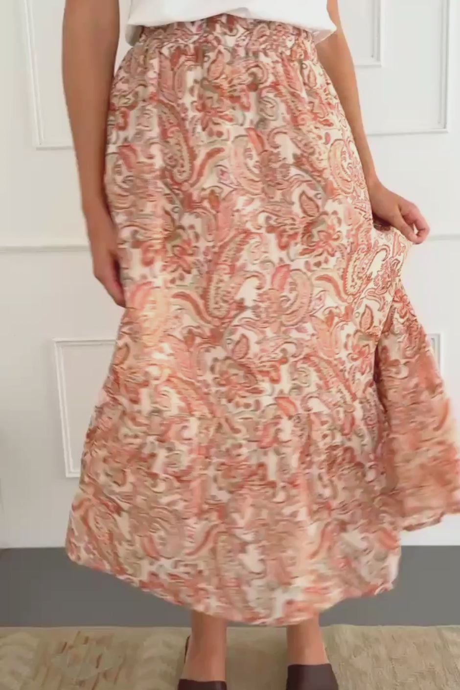 Wren Skirt in Canyon Paisley