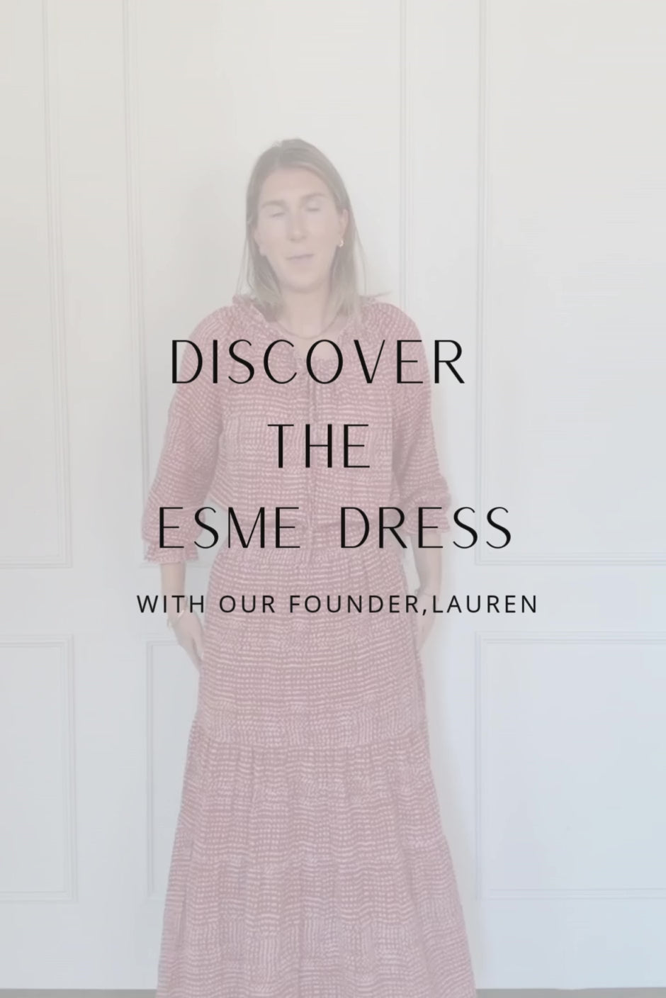 Esme Dress in Saffron Dot