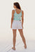 Bal Knit Tank Top in Seafoam Tie Dye for women by Paneros Clothing. Back View.