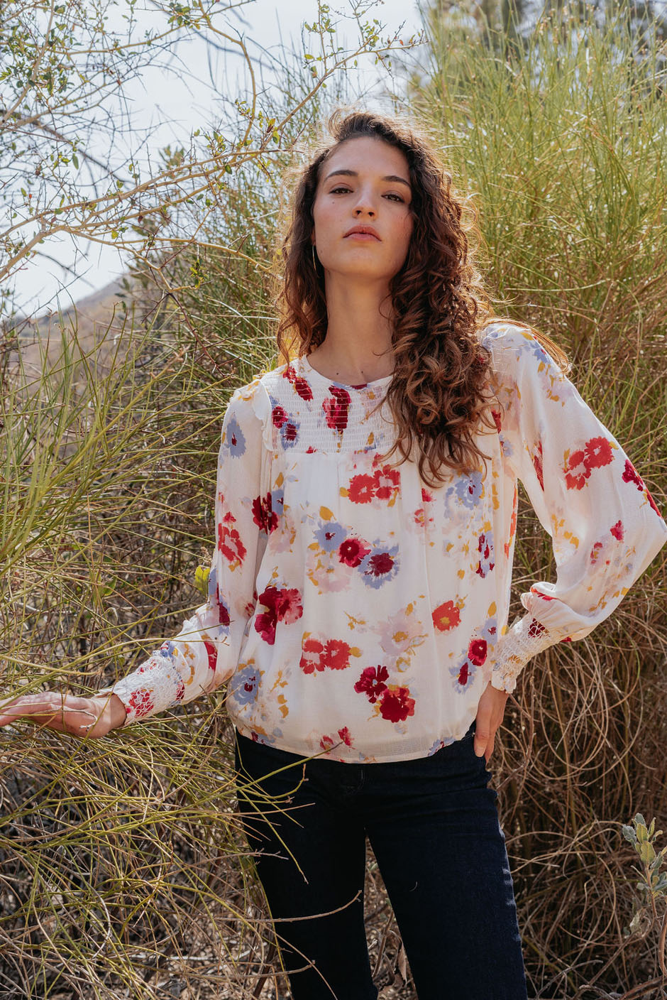 Sustainable & Ethical Luxury Floral Print Women's Blouse: the Mabel ...