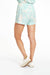 Riley Short in Hawaiian Print for women by Paneros Clothing. Back view.